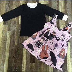 Wednesday Addams Brand New Boutique Jumper Girls Sz 5/6, STUNNING!